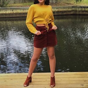 Long sleeve crop top